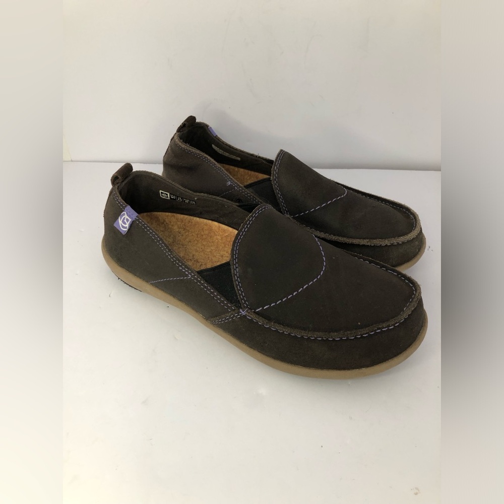 Spenco Women Size 9 Orthotic leather Slip-On Loafer Brown Comfort Shoes